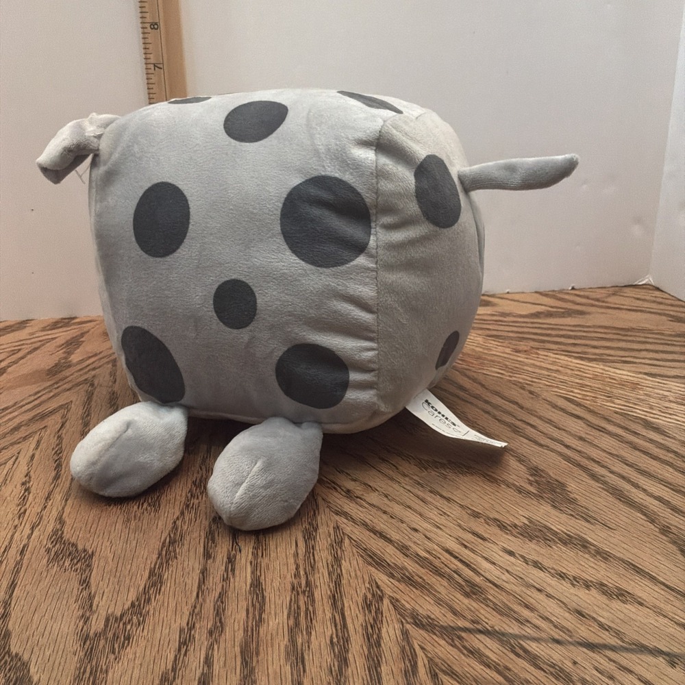 Kohls‎ Cares Dada Plush Stuffed Animal Toy Gray Cow Black Dots Jimmy Fallon - Picture 5 of 7
